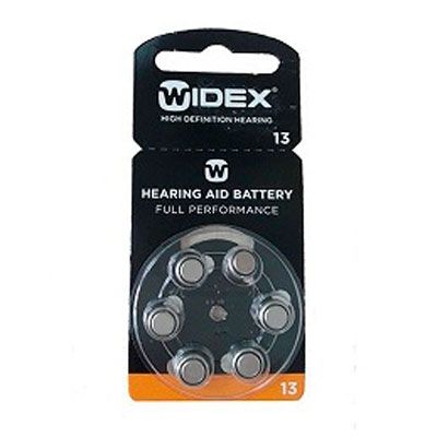 Батарейки тип #13 Widex